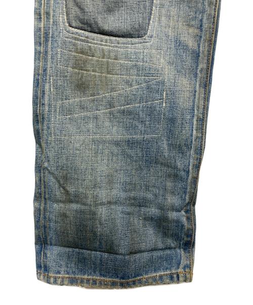 RRL（ダブルアールエル）RRL (ダブルアールエル) パッチワークデニムパンツ ブルー サイズ:SIZE W34の古着・服飾アイテム