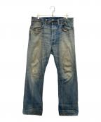 RRLダブルアールエル）の古着「セルビッチデニムパンツ」｜ブルー