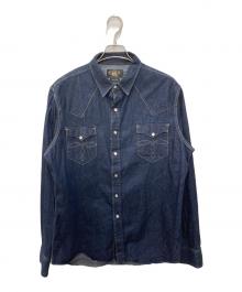 RRL（ダブルアールエル）の古着「コンチョボタンデニムウエスタンシャツ」｜インディゴ