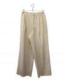 Plage（プラージュ）の古着「FLUID TUCK TROUSERS パンツ」｜ベージュ