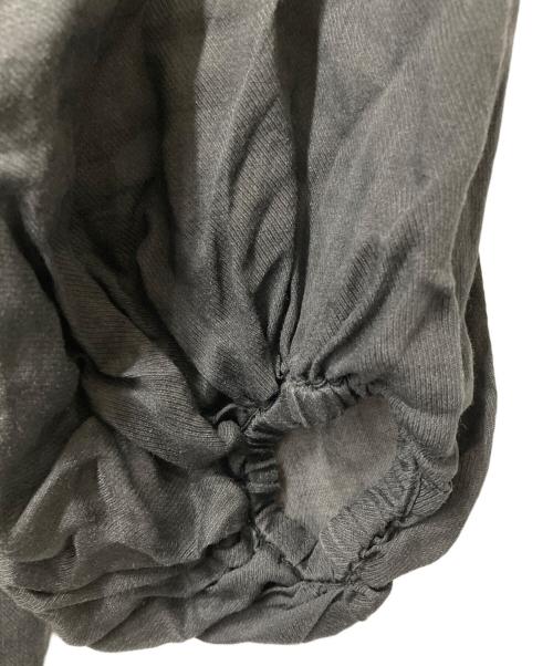 COCUCA（コキュカ）COCUCA (コキュカ) リネンギャザーワンピース グレーの古着・服飾アイテム