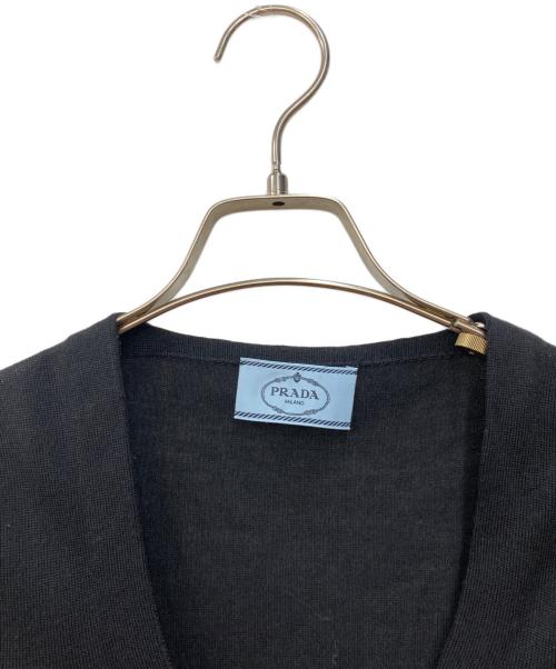 PRADA（プラダ）PRADA (プラダ) ウール混カーディガン ブラック サイズ:38の古着・服飾アイテム