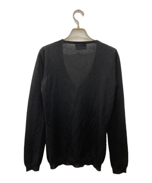 PRADA（プラダ）PRADA (プラダ) ウール混カーディガン ブラック サイズ:38の古着・服飾アイテム
