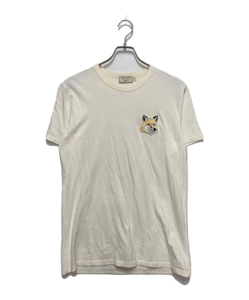maison kitsune（メゾンキツネ）MAISON KITSUNE (メゾンキツネ) TEE-SHIRT BIG PASTEL FOX HEAD PATCH ホワイト サイズ:Sの古着・服飾アイテム