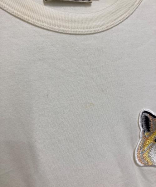 maison kitsune（メゾンキツネ）MAISON KITSUNE (メゾンキツネ) TEE-SHIRT BIG PASTEL FOX HEAD PATCH ホワイト サイズ:Sの古着・服飾アイテム
