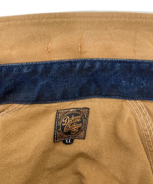 Deluxeware（デラックスウェア）Deluxeware (デラックスウェア) ダック地ワークシャツ ブラウン サイズ:XLの古着・服飾アイテム