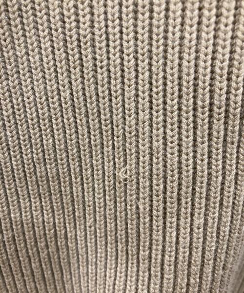 AURALEE（オーラリー）AURALEE (オーラリー) SUPERFINE WOOL RIB KNIT P/O ベージュ サイズ:3の古着・服飾アイテム