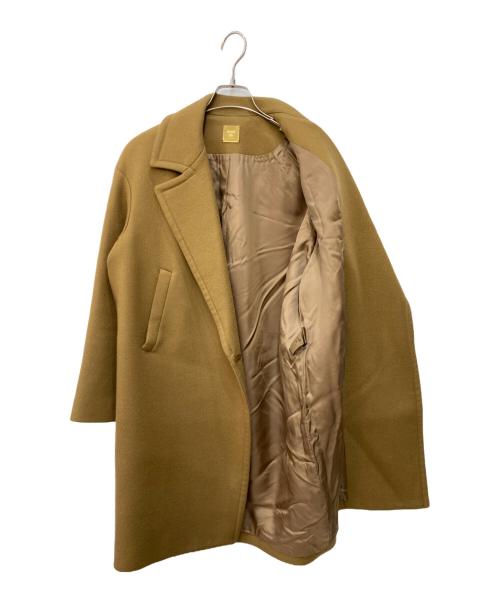 MUSE de Deuxieme Classe（ミューズ ドゥーズィエム クラス）MUSE de Deuxieme Classe (ミューズ ドゥーズィエム クラス) メルトンダブルクロスコート ブラウン サイズ:FREEの古着・服飾アイテム