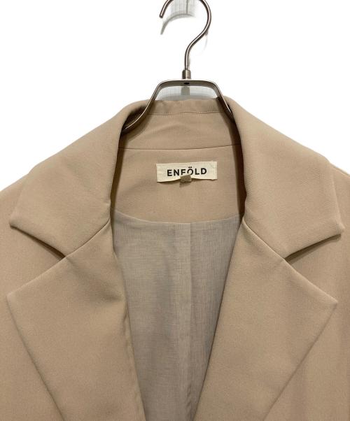 ENFOLD（エンフォルド）ENFOLD (エンフォルド) ダブルクロスリラックスチェスターコート アイボリー サイズ:SIZE 36の古着・服飾アイテム