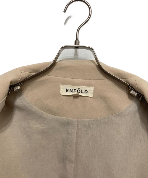 ENFOLD（エンフォルド）ENFOLD (エンフォルド) ダブルクロスリラックスチェスターコート アイボリー サイズ:SIZE 36の古着・服飾アイテム