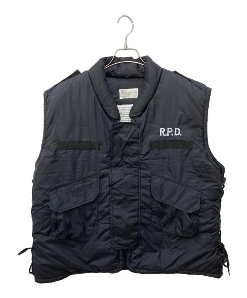 カプコン（カプコン）カプコン (カプコン) 中綿ベスト ブラック サイズ:XXLの古着・服飾アイテム