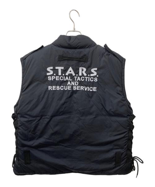 カプコン（カプコン）カプコン (カプコン) 中綿ベスト ブラック サイズ:XXLの古着・服飾アイテム