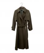 Spick and Spanスピックアンドスパン）の古着「ウールギャバジントレンチコート」｜オリーブ