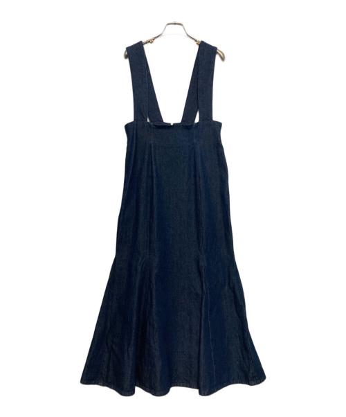 IENA LA BOUCLE（イエナ ラ ブークル）IENA LA BOUCLE (イエナ ラ ブークル) 強撚デニムジャンパースカート インディゴ サイズ:Sの古着・服飾アイテム