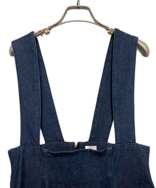 IENA LA BOUCLE（イエナ ラ ブークル）IENA LA BOUCLE (イエナ ラ ブークル) 強撚デニムジャンパースカート インディゴ サイズ:Sの古着・服飾アイテム