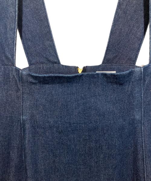 IENA LA BOUCLE（イエナ ラ ブークル）IENA LA BOUCLE (イエナ ラ ブークル) 強撚デニムジャンパースカート インディゴ サイズ:Sの古着・服飾アイテム