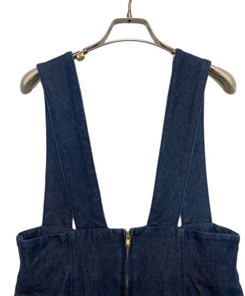 IENA LA BOUCLE（イエナ ラ ブークル）IENA LA BOUCLE (イエナ ラ ブークル) 強撚デニムジャンパースカート インディゴ サイズ:Sの古着・服飾アイテム