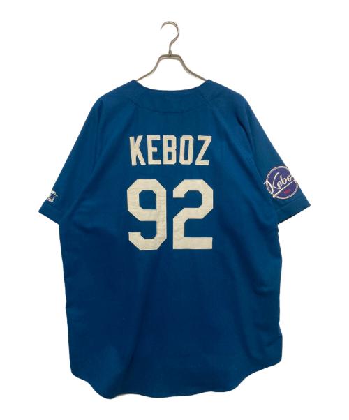 KEBOZ（ケボズ）KEBOZ (ケボズ) STARTER (スターター) ゲームシャツ ブルー サイズ:XLの古着・服飾アイテム