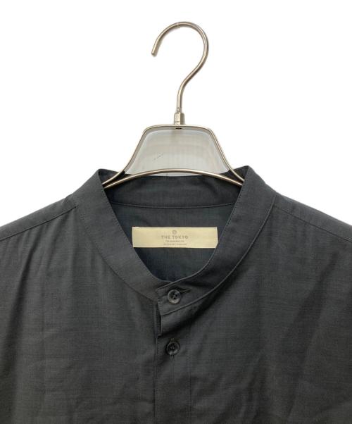 THE TOKYO（ザトーキョー）the tokyo (ザトーキョー) Reda Active Washable Wool Band Collar L/S Shirt ブラック サイズ:46の古着・服飾アイテム
