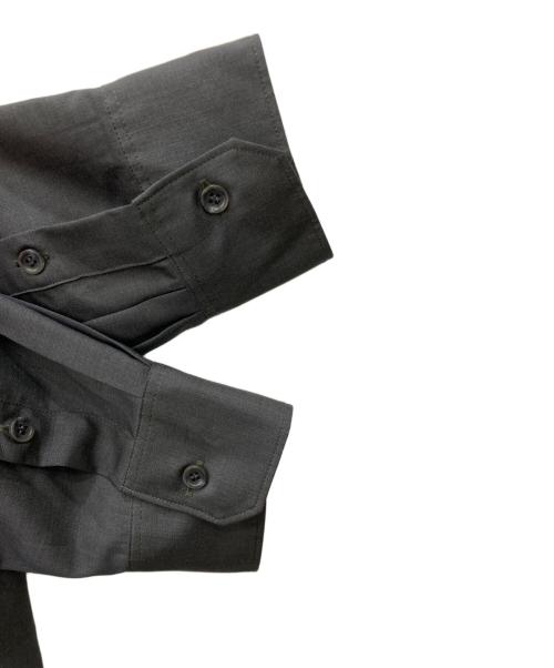 THE TOKYO（ザトーキョー）the tokyo (ザトーキョー) Reda Active Washable Wool Band Collar L/S Shirt ブラック サイズ:46の古着・服飾アイテム