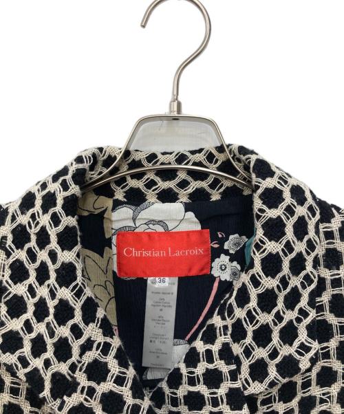 Christian Lacroix（クリスチャン ラクロワ）Christian Lacroix (クリスチャン ラクロワ) ダブルジャケット ブラック サイズ:SIZE 36の古着・服飾アイテム