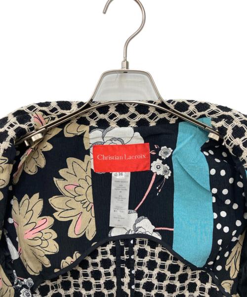 Christian Lacroix（クリスチャン ラクロワ）Christian Lacroix (クリスチャン ラクロワ) ダブルジャケット ブラック サイズ:SIZE 36の古着・服飾アイテム