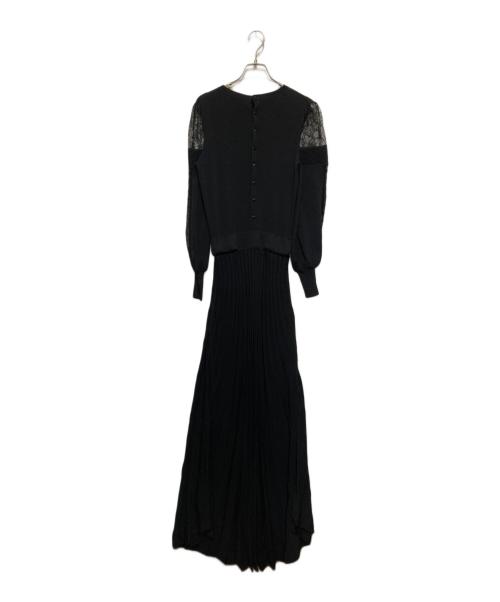 HER LIP TO（ハーリップトゥ）Her lip to (ハーリップトゥ) Shoulder Lace Knit Dress ブラック サイズ:Ⅿの古着・服飾アイテム