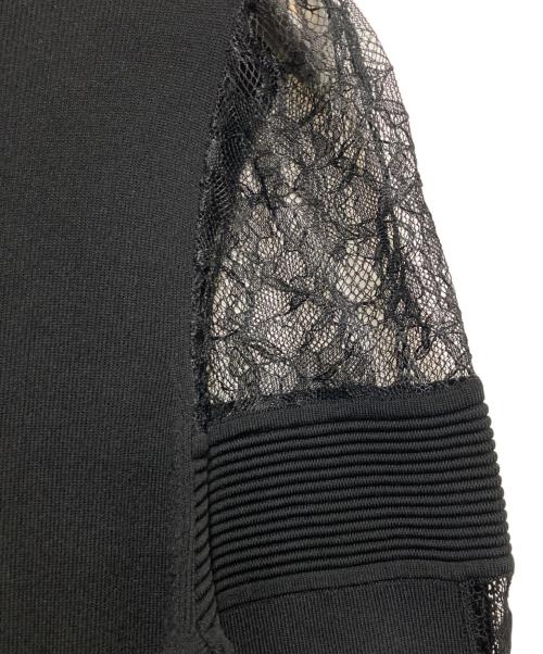 HER LIP TO（ハーリップトゥ）Her lip to (ハーリップトゥ) Shoulder Lace Knit Dress ブラック サイズ:Ⅿの古着・服飾アイテム
