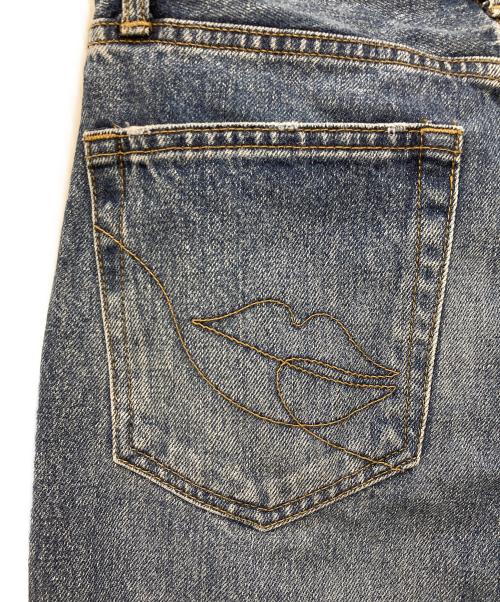 HER LIP TO（ハーリップトゥ）Her lip to (ハーリップトゥ) Tokyo High Rise Jeans ブルー サイズ:25の古着・服飾アイテム