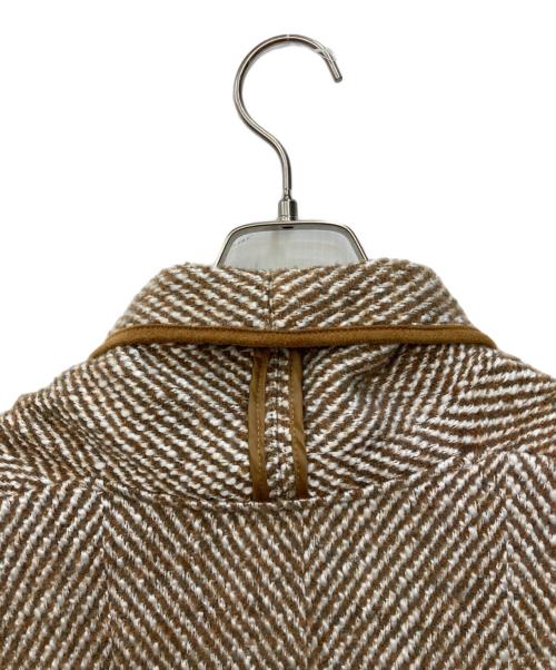 Ameri（アメリ）AMERI (アメリ) OVER 2WAY HERRING BONE COAT ベージュ サイズ:FREE 未使用品の古着・服飾アイテム