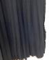 中古・古着 LANVIN en Bleu (ランバンオンブルー) Aラインサイドリボン半袖ニットワンピース ネイビー サイズ:38：5000円