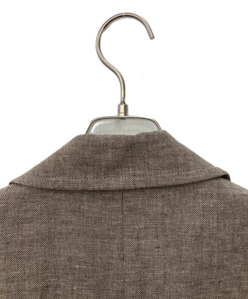 SACRA（サクラ）SACRA (サクラ) LI/CO CHAMBRAY GILET ブラウン サイズ:Mの古着・服飾アイテム