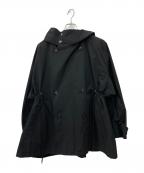 VACHEMENTヴァシュモン）の古着「ナイロンショートトレンチコート」｜ブラック