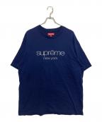 SUPREMEシュプリーム）の古着「Classic Logo S/S Top」｜ネイビー