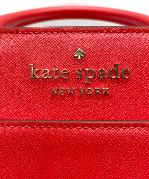 Kate Spade（ケイトスペード）Kate Spade (ケイトスペード) ステイシースモールサッチェル 2WAY レッドの古着・服飾アイテム