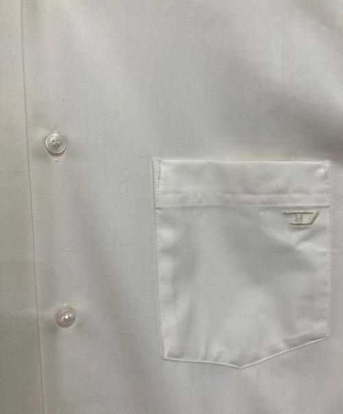 DIESEL（ディーゼル）DIESEL (ディーゼル) S-WOOLY  オープンカラーシャツ アイボリー サイズ:XLの古着・服飾アイテム