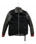 DIESEL（ディーゼル）の古着「J-YUKI レザー切替ジャケット」｜ブラック