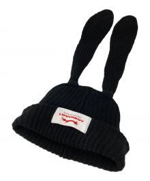 CHARLES JEFFREY LOVERBOY（チャールズ ジェフリー ラバーボーイ）の古着「CHUNKY RABBIT BEANIE」｜ブラック