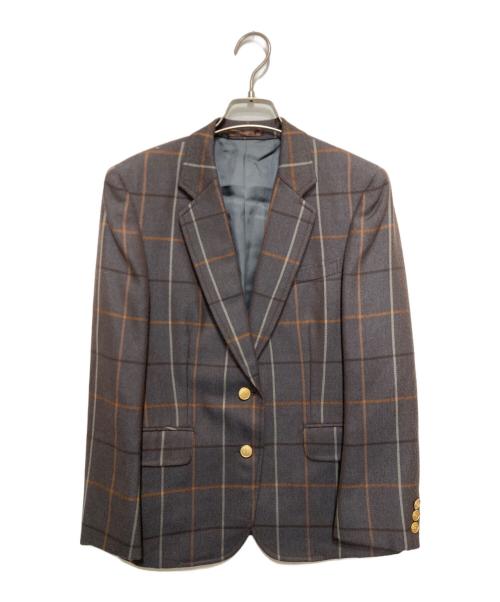 Burberry's（バーバリーズ）Burberry's (バーバリーズ) 金釦スカートセットアップスーツ ブラウン サイズ:9の古着・服飾アイテム