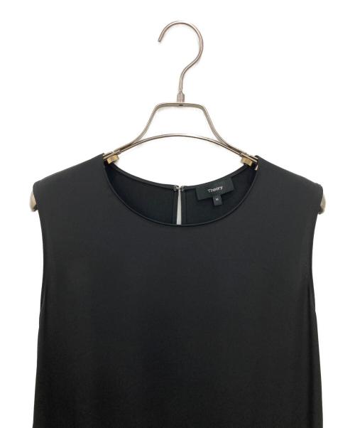 theory（セオリー）theory (セオリー) SPRING PLEAT PANEL PLEAT DR ブラック サイズ:Ｍの古着・服飾アイテム