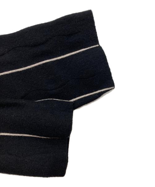 Sybilla（シビラ）Sybilla (シビラ) ウェーブストライプニットワンピース ブラック サイズ:Ⅿ 未使用品の古着・服飾アイテム