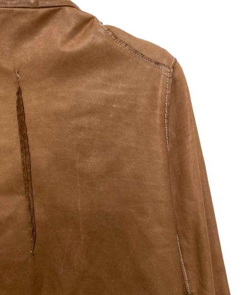 sisii（シシ）sisii (シシ) シングルライダースジャケット ブラウン サイズ:不明の古着・服飾アイテム