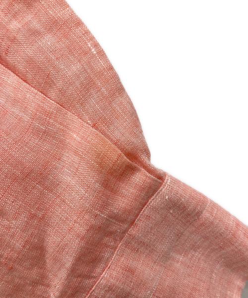 Errico Formicola（エリコフォルミコラ）Errico Formicola (エリコフォルミコラ) リネンボタンダウンシャツ ピンク サイズ:Mの古着・服飾アイテム