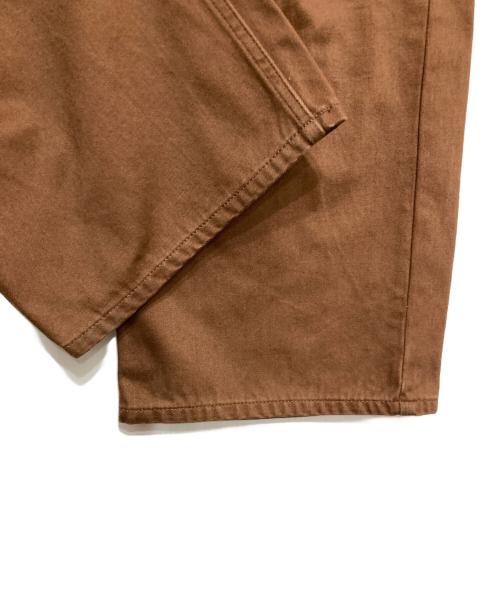 GALERIE VIE（ギャルリーヴィー）GALERIE VIE (ギャルリーヴィー) サンフェードデニム ウェーブカーブパンツ ブラウン サイズ:36の古着・服飾アイテム