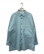 CALMERカルメール）の古着「ナチュラルダイBIGシャツ」｜ブルー