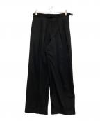 MARGARET HOWELLマーガレットハウエル）の古着「FLUID WOOLパンツ」｜ブラック