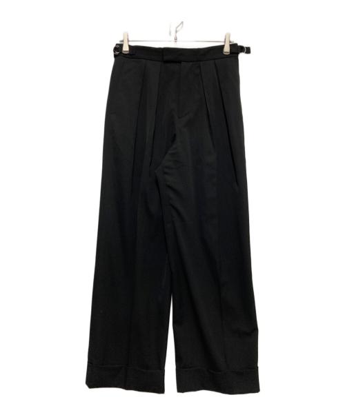 MARGARET HOWELL（マーガレットハウエル）MARGARET HOWELL (マーガレットハウエル) FLUID WOOLパンツ ブラック サイズ:3の古着・服飾アイテム