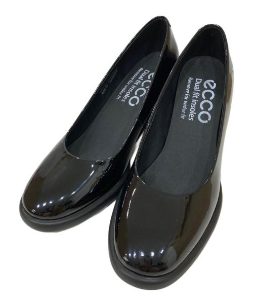 ECCO（エコー）ECCO (エコー) Sculpted LX 55 エナメルヒールパンプス ブラック サイズ:24cmの古着・服飾アイテム