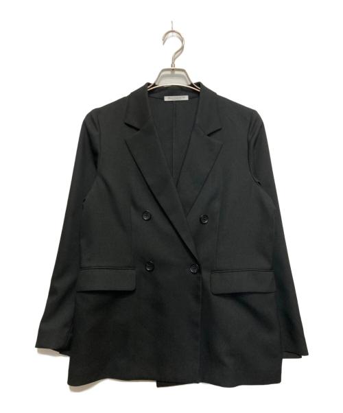 BEAUTY&YOUTH（ビューティーアンドユース）BEAUTY&YOUTH (ビューティーアンドユース) リネンライク ダブルジャケット ブラック サイズ:Mの古着・服飾アイテム