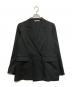 BEAUTY&YOUTH（ビューティーアンドユース）の古着「リネンライク ダブルジャケット」｜ブラック
